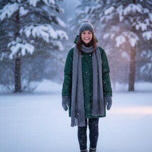 BECB Streetwear Grey Knit Scarf